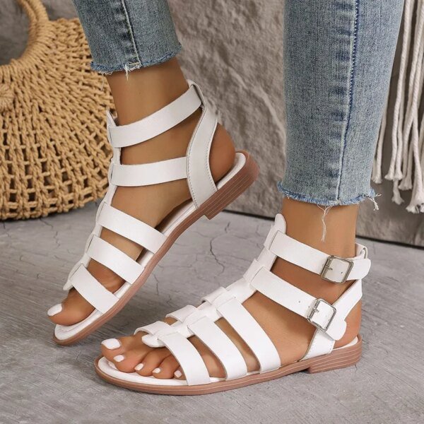Flat Ankle Strap Gladiator Sandals