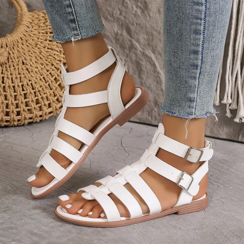 Flat Ankle Strap Gladiator Sandals